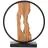 Brilliant Lampe De Chevet Chaumont Aluminium Métal Bois Noir 6W 850lm - 830 Blanc Chaud